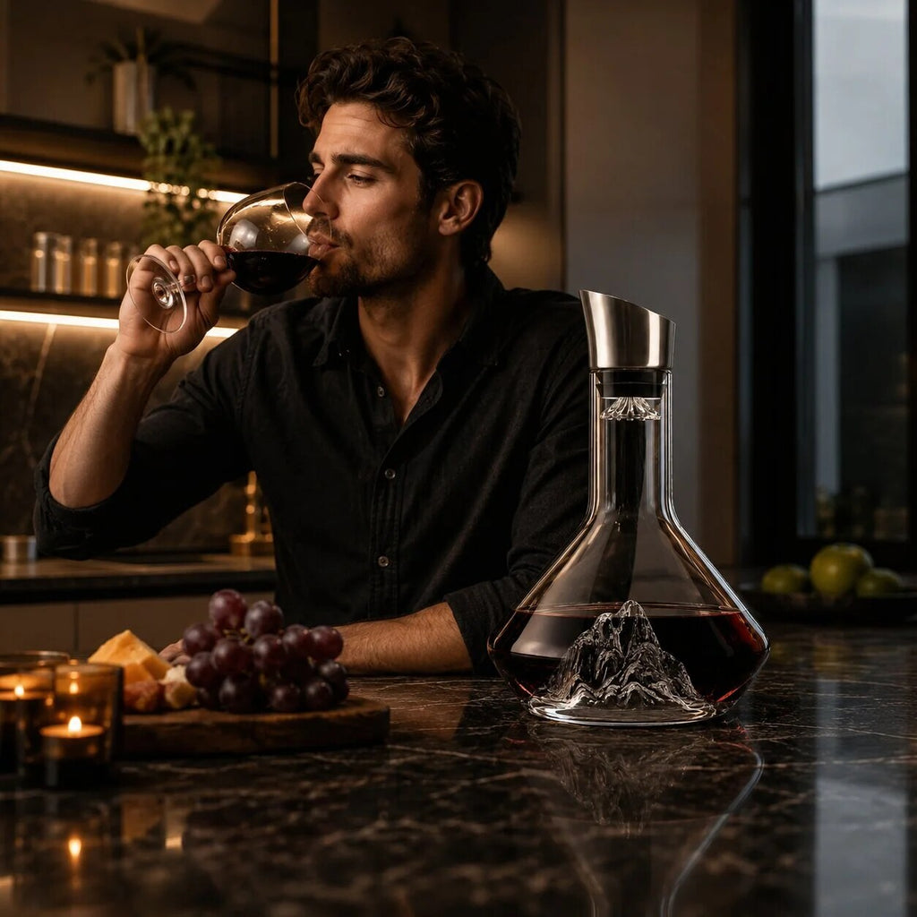 Carafe à décanter – cristal transparent design glaçon