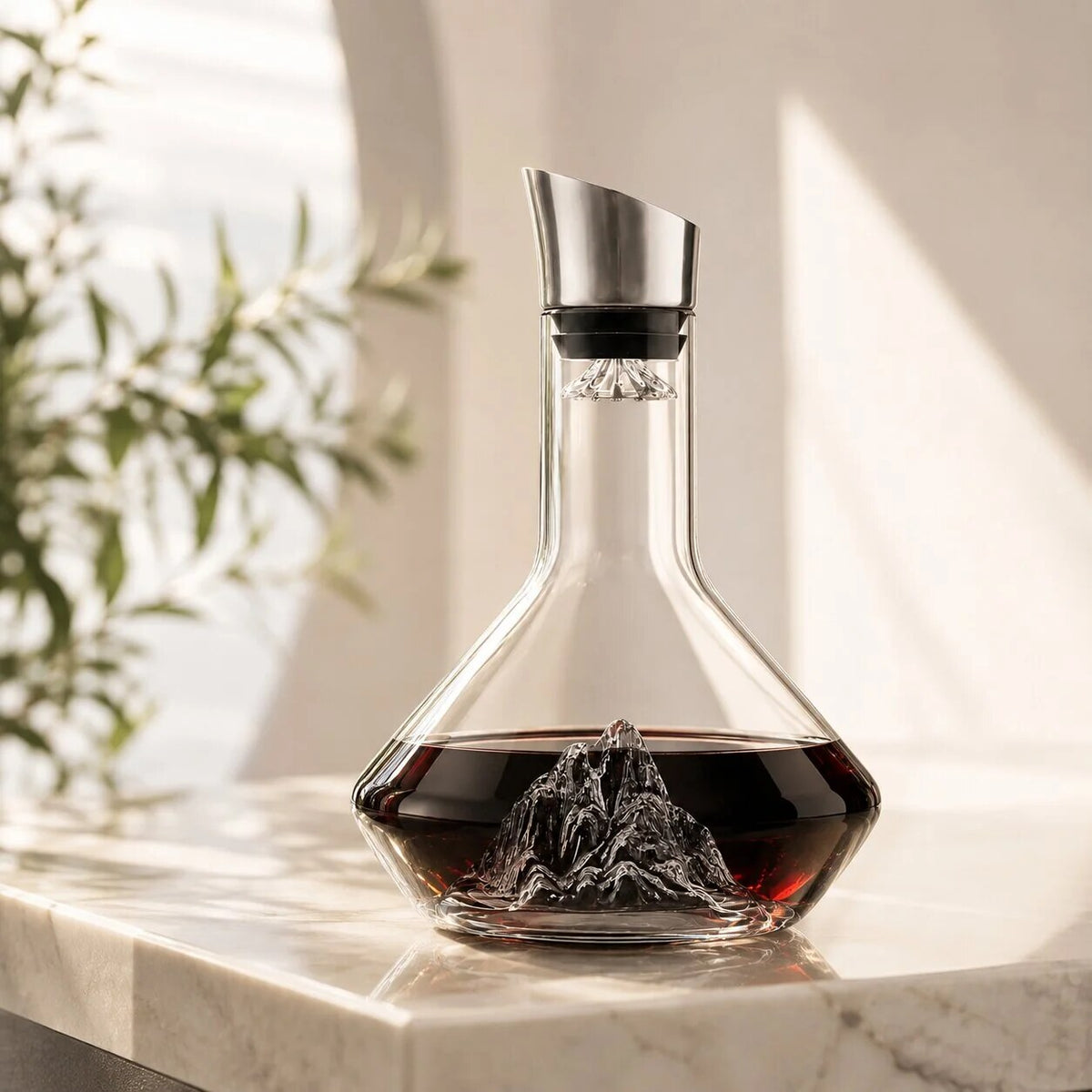 Carafe à décanter – cristal transparent design glaçon