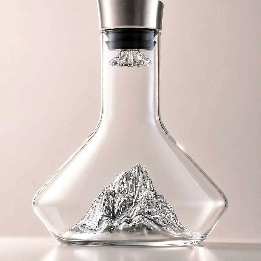 Carafe à décanter – cristal transparent design glaçon
