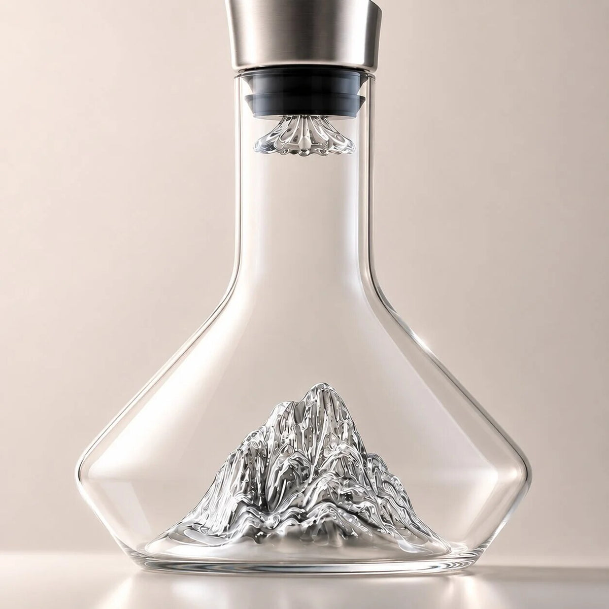 Carafe à décanter – cristal transparent design glaçon