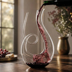 Carafe aérateur de vin – spirale élégante pour le service