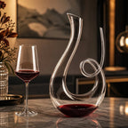 Carafe aérateur de vin – spirale élégante pour le service