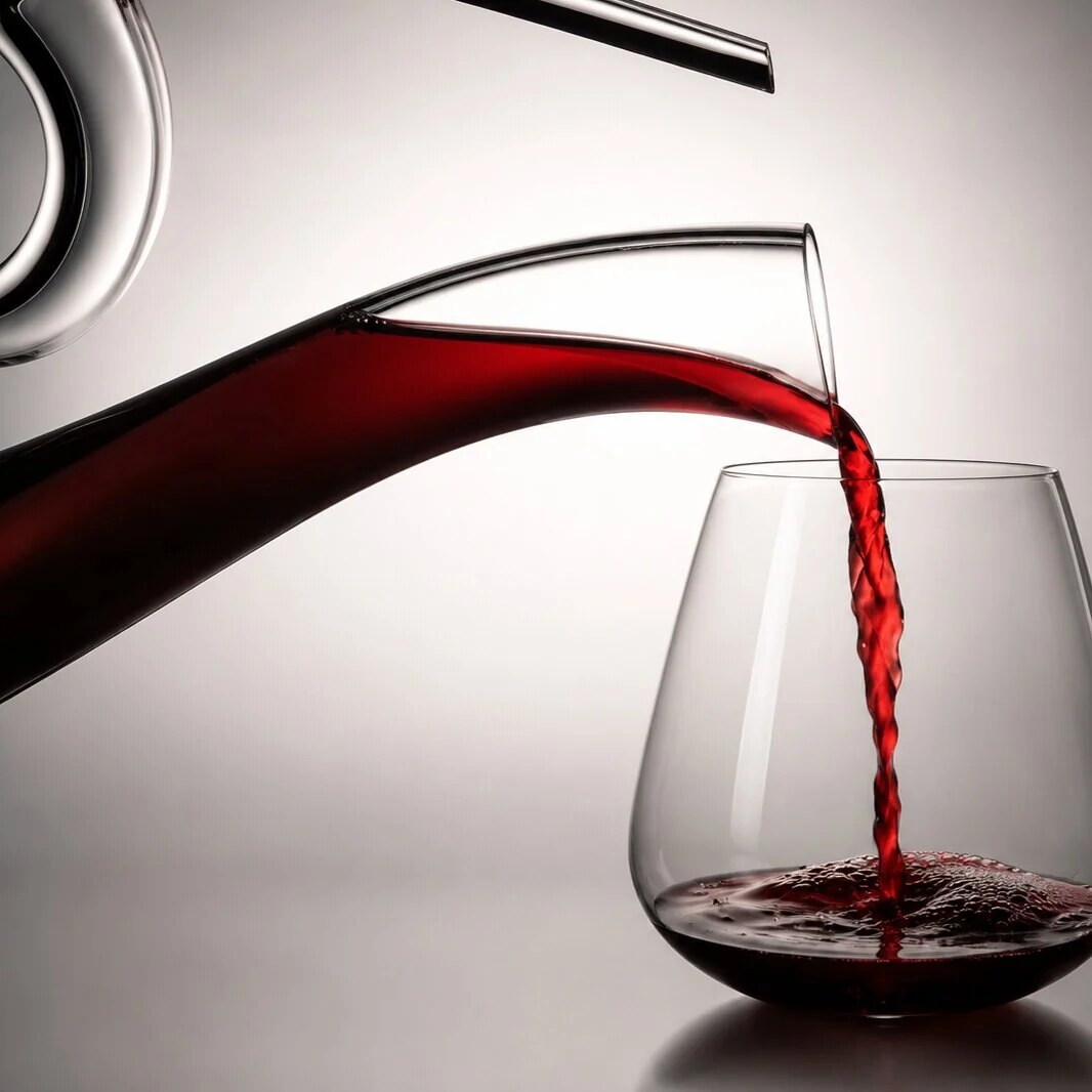 Carafe aérateur de vin – spirale élégante pour le service