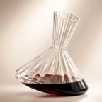 Carafe rotative en cristal – design tournant avec socle