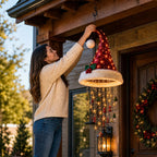 Chapeau de Noël lumineux – décoration suspendue pour les fêtes