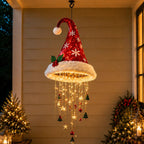 Chapeau de Noël lumineux – décoration suspendue pour les fêtes