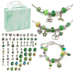 Kit de bracelets à composer – 3 bracelets, 60 perles et breloques, coffret inclus