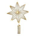 Cimier étoile de Noël lumineuse pour sapin – doré, argenté