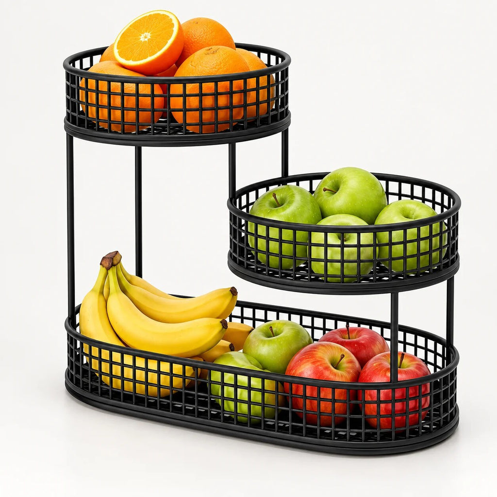 Corbeille à fruits – Rangement multi-niveaux élégant