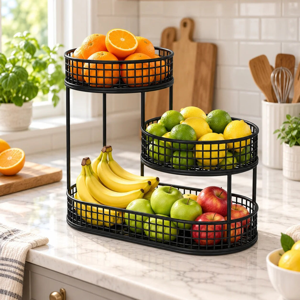 Corbeille à fruits – Rangement multi-niveaux élégant