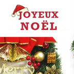 Couronne de Noël – figurines d'élan et bonhomme de neige