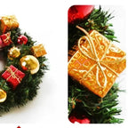 Couronne de Noël – figurines d'élan et bonhomme de neige