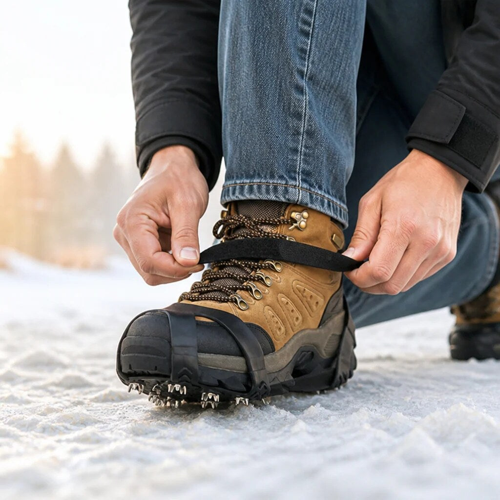 Crampons à onze onglets – Stabilité sur glace et neige