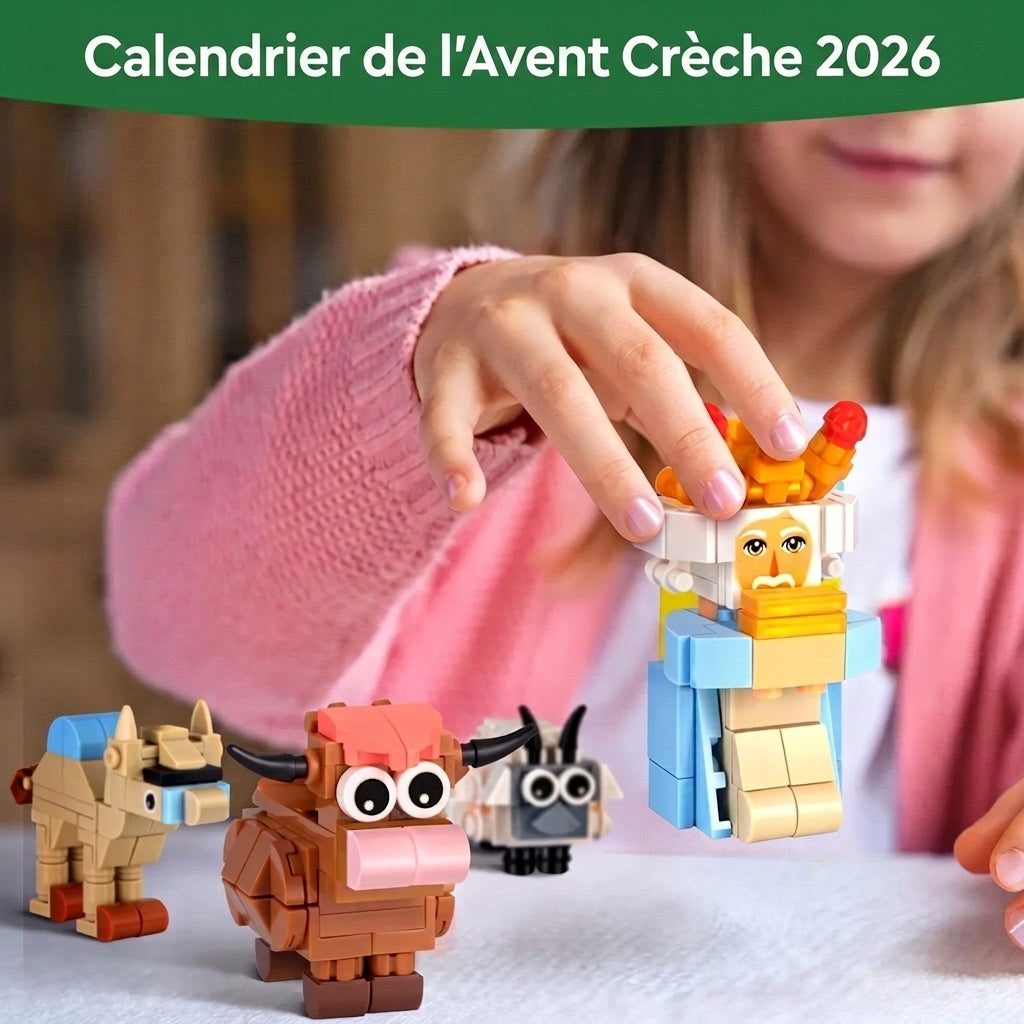 Calendrier de l'avent crèche 2026 – 24 kits pour construire la crèche