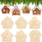 Décoration Noël en bois – 6 pièces à peindre soi-même