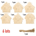 Décoration Noël en bois – 6 pièces à peindre soi-même