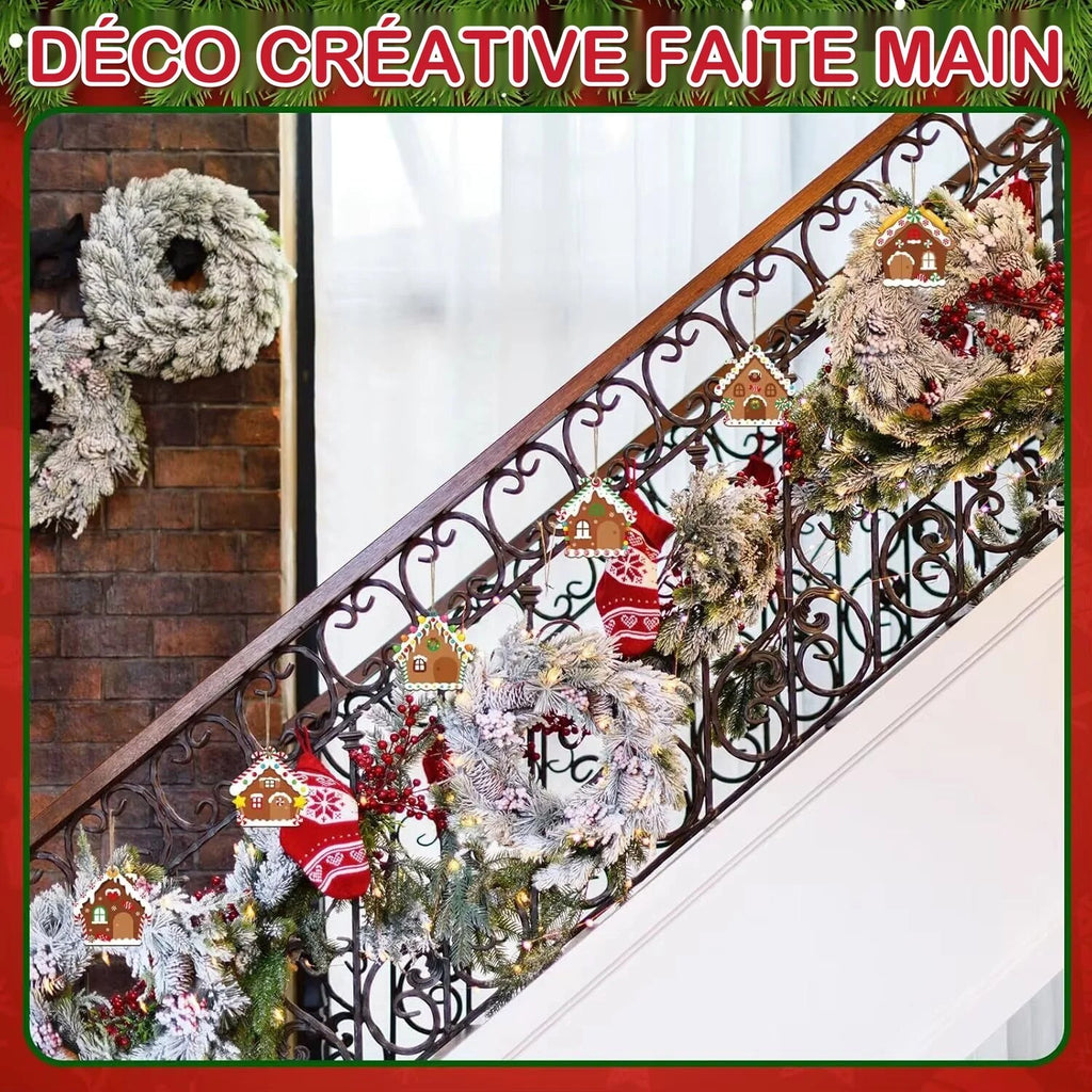 Décoration Noël en bois – 6 pièces à peindre soi-même
