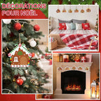 Décoration Noël en bois – 6 pièces à peindre soi-même