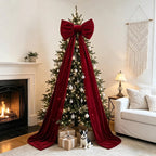 Décoration nœud papillon rouge – grande pour sapin de Noël