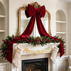Décoration nœud papillon rouge – grande pour sapin de Noël