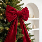 Décoration nœud papillon rouge – grande pour sapin de Noël