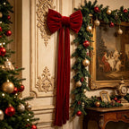Décoration nœud papillon rouge – grande pour sapin de Noël
