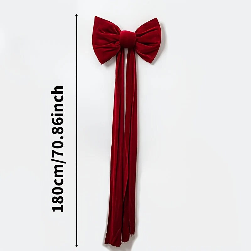 Décoration nœud papillon rouge – grande pour sapin de Noël