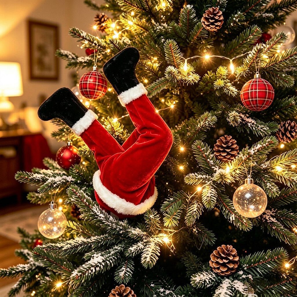 Décoration suspendue Noël – jambes mobiles pour sapin