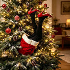 Décoration suspendue Noël – jambes mobiles pour sapin