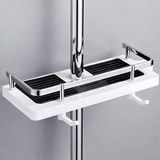 Étagère de douche sans perçage – support réglable pour barre