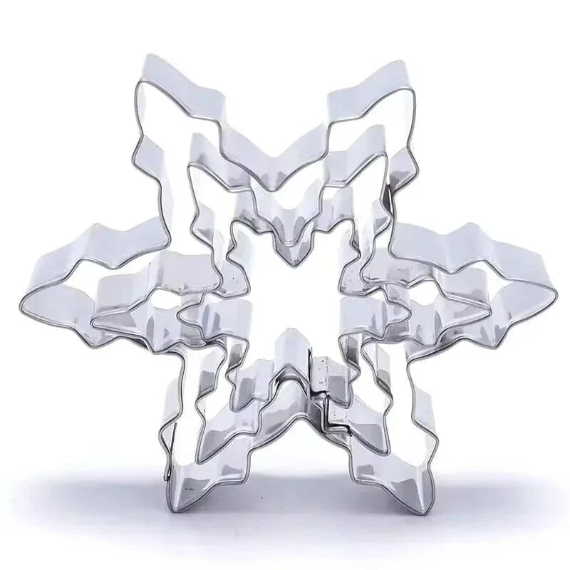 Emporte-pièces flocons – ensemble de 5 en acier inoxydable
