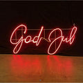 Enseigne neon lumineuse God Jul – décoration rouge pour Noël