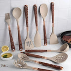 Ensemble d'ustensiles de cuisine – 10 pièces en bambou