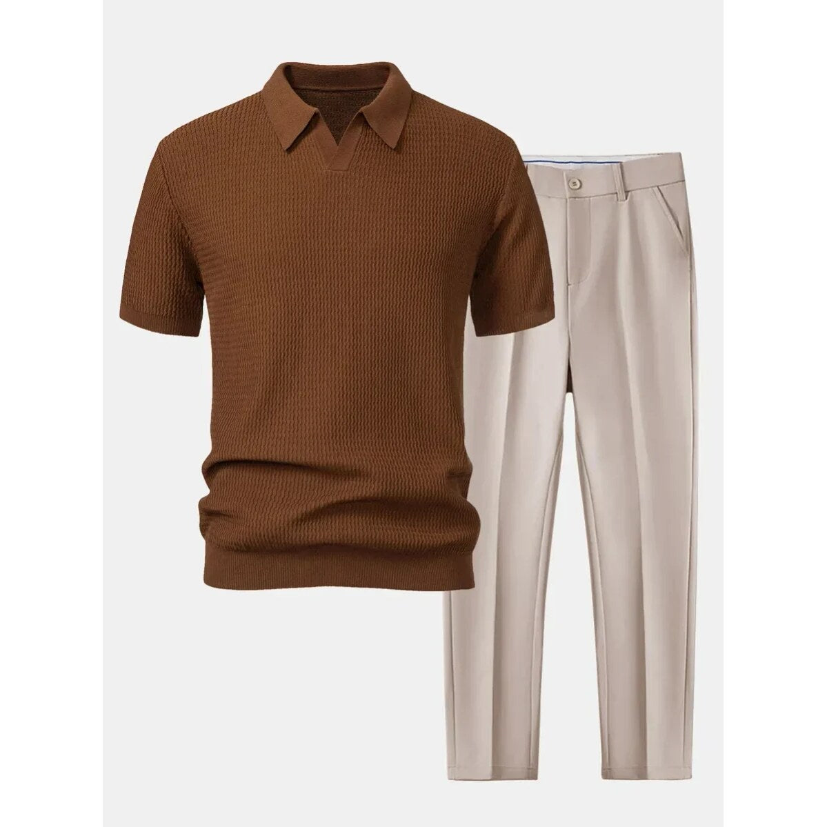 Ensemble polo et pantalon – set coordonné pour homme