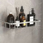 Étagère adhésive salle de bain – rangement design sans perçage