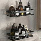 Étagère adhésive salle de bain – rangement design sans perçage