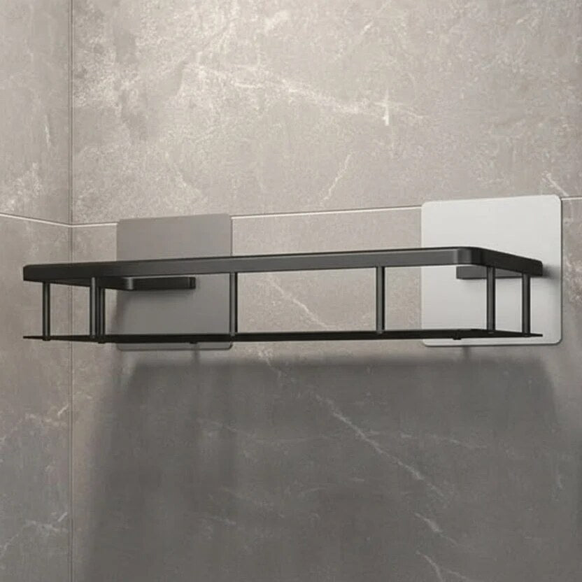 Étagère adhésive salle de bain – rangement design sans perçage