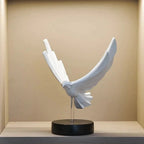 Figurine aigle – sculpture en résine pour décoration