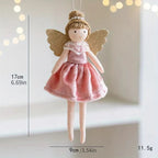 Figurine ange pour sapin à suspendre – jupe tulle et bois de renne