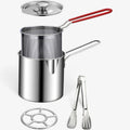 Friteuse compacte – Acier inoxydable, panier amovible