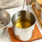 Friteuse compacte – Acier inoxydable, panier amovible