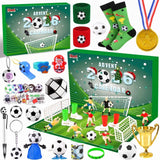 Calendrier de l'avent foot – 24 accessoires et terrain dépliant