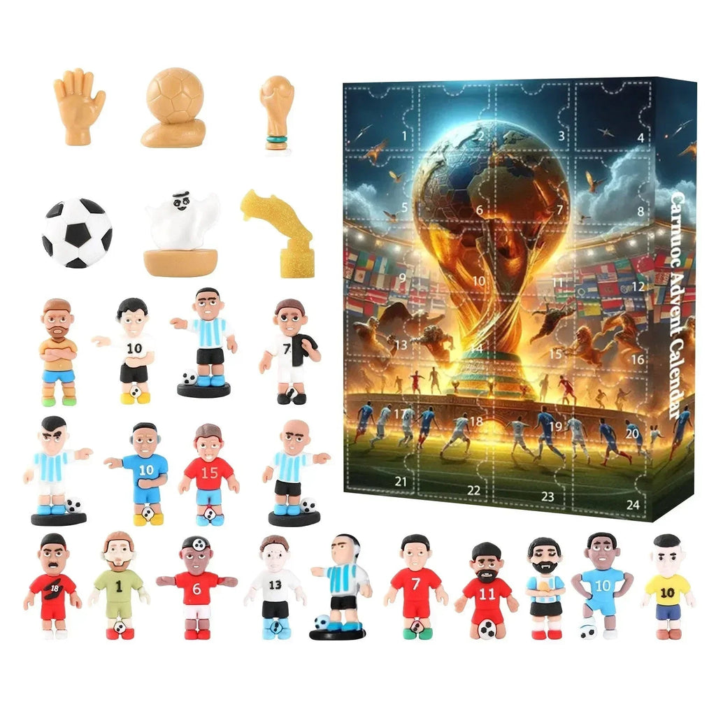 Calendrier de l'avent football 2026 – 24 figurines de joueurs