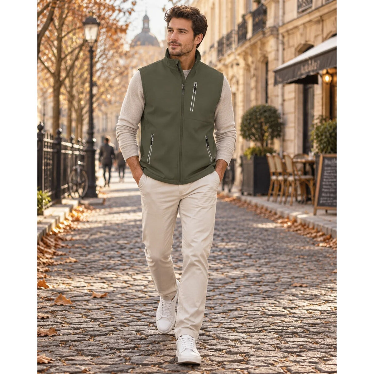 Gilet sans manches homme – Softshell léger, extensible