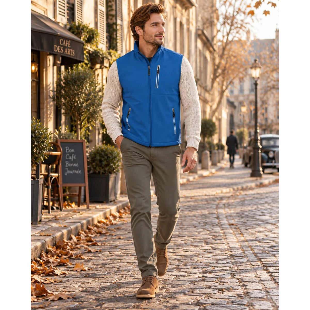 Gilet sans manches homme – Softshell léger, extensible