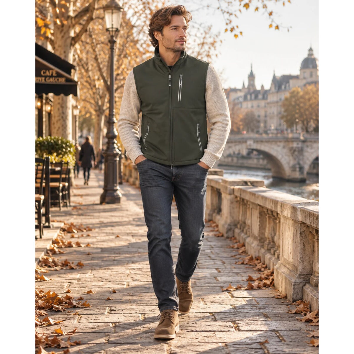 Gilet sans manches homme – Softshell léger, extensible