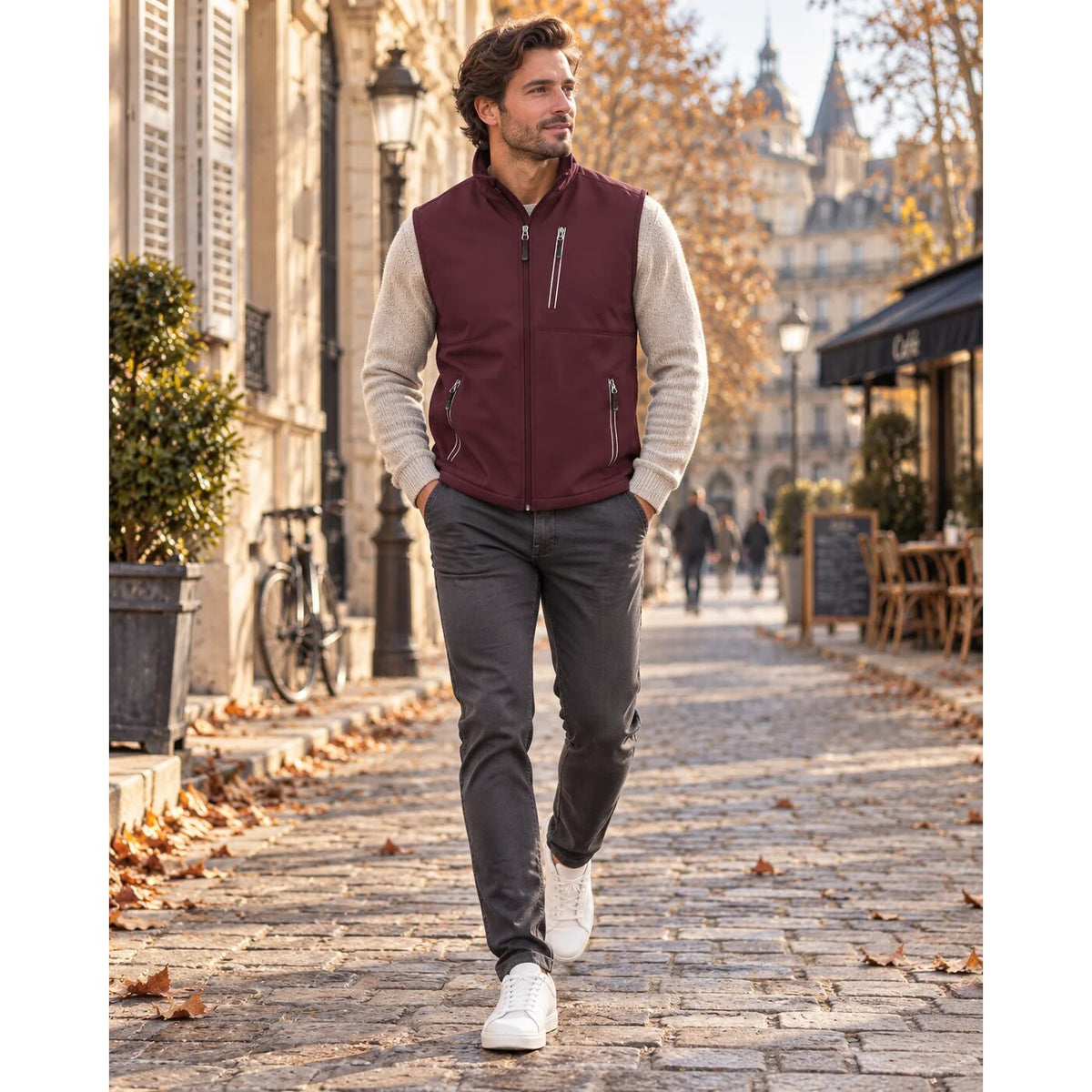 Gilet sans manches homme – Softshell léger, extensible