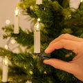 Guirlande LED à pince pour sapin – lumière blanc chaud