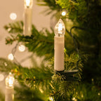 Guirlande LED à pince pour sapin – lumière blanc chaud