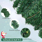 Guirlande lumineuse de sapin artificiel – blanc chaud
